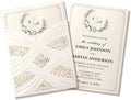 50pcs Laser Cut Wedding Invitations by FANEYA