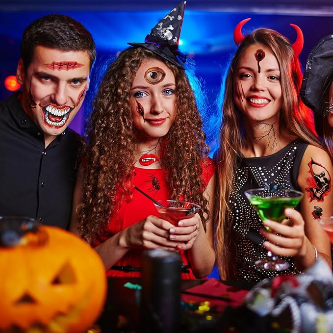 Halloween Horror Makeup Fake Scars Temporary Tattoos - Image 3