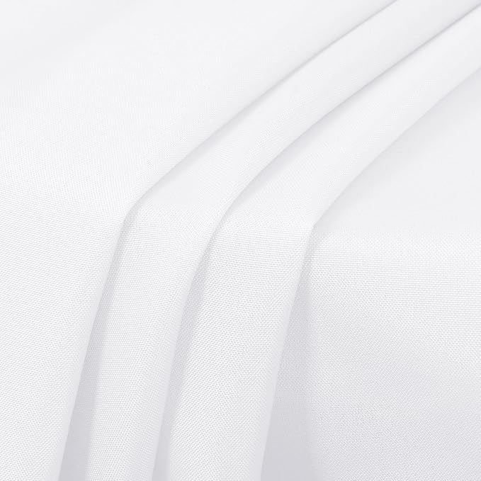 sancua 8 Pack Round Tablecloth 90 Inch White, Stain and Wrinkle Resistant Table - Image 9