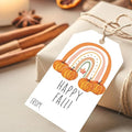 50 Pcs Fall Gift Tags, 2.1"×3.5" Autumn Bohemian Rainbow Thank You Gift Tags by HandEasy