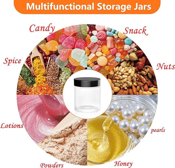 84PCS 4oz/125ml Plastic Jars - Image 6