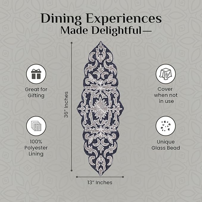 Decorative Beaded Table Runner - Image 9