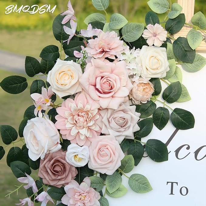 Pack of 2 Artificial Flowers for Backdrop Decoration, Wedding Arch Flowers - Image 3