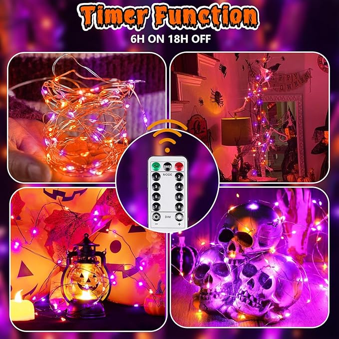 3 Pack 78 FT 240 LED Fairy Lights Battery Operated - Image 5