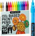 ARTISTRO 15 Oil-Based Permanent Paint Markers by ARTISTRO