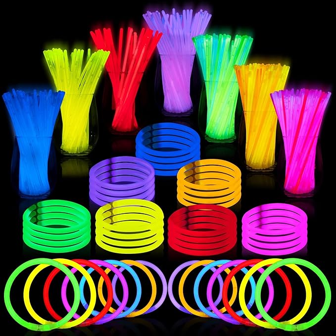 JOYIN 400 Pcs 8" Glowsticks, Halloween Supplies Pack, Bracelets Necklaces by JOYIN
