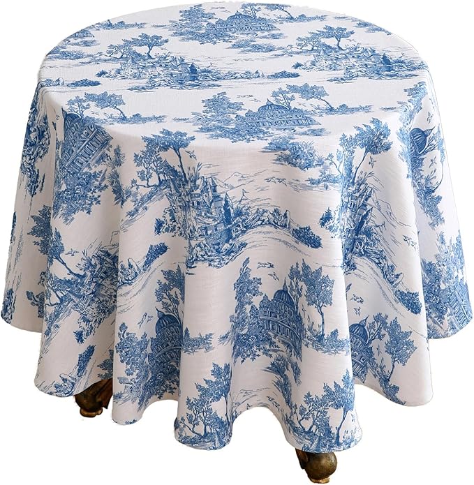 patdrea Designer Cyan Tablecloth by Welcometopatdrea
