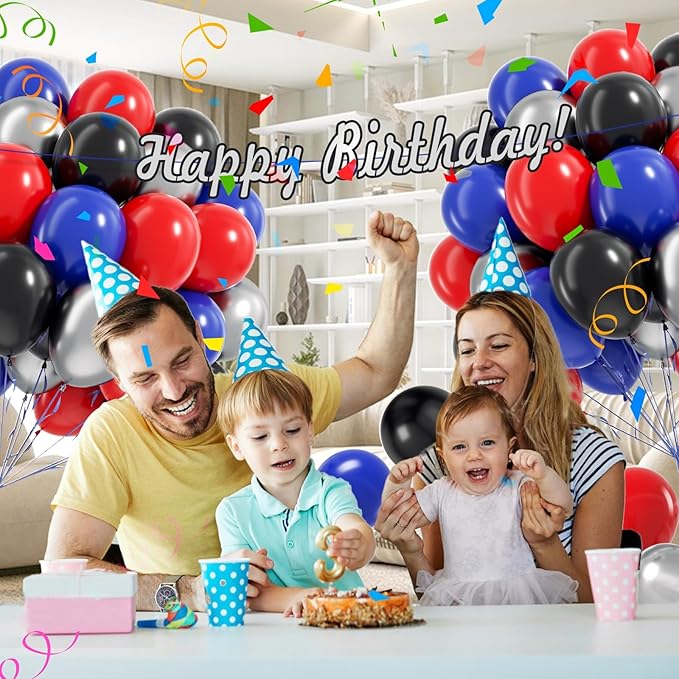 60pcs Spider Theme Balloons - Image 6