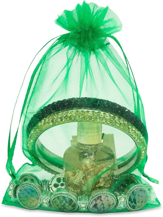 TheDisplayGuys 48-Pack 4x6 Light Green Sheer Organza Gift Bags - Image 2