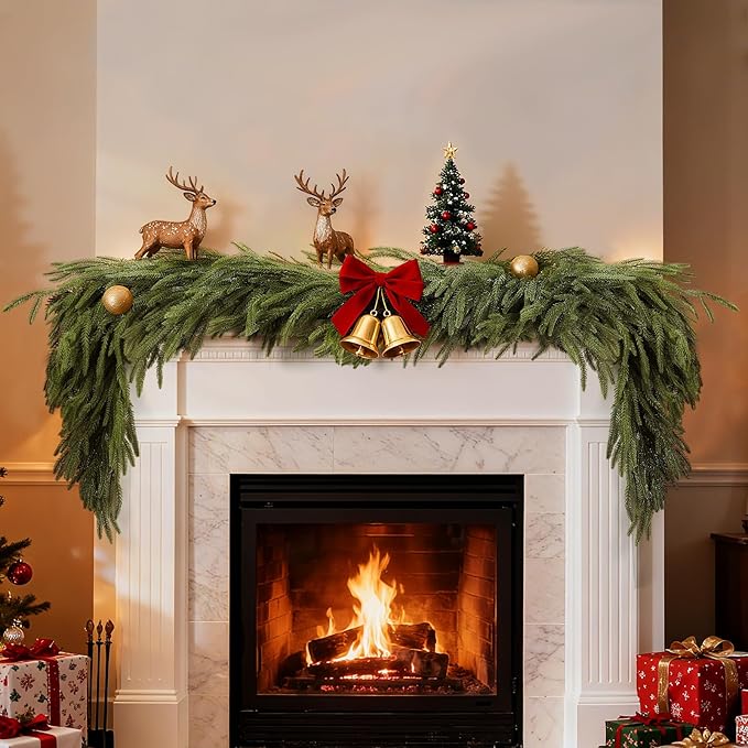 6ft Christmas Norfolk Pine Garland by Apipi