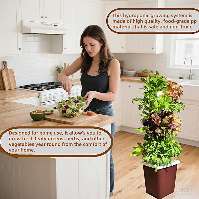 Hydroponics Growing System kit, Vertical hydroponic Garden ，Outdoor Indoor - Image 2