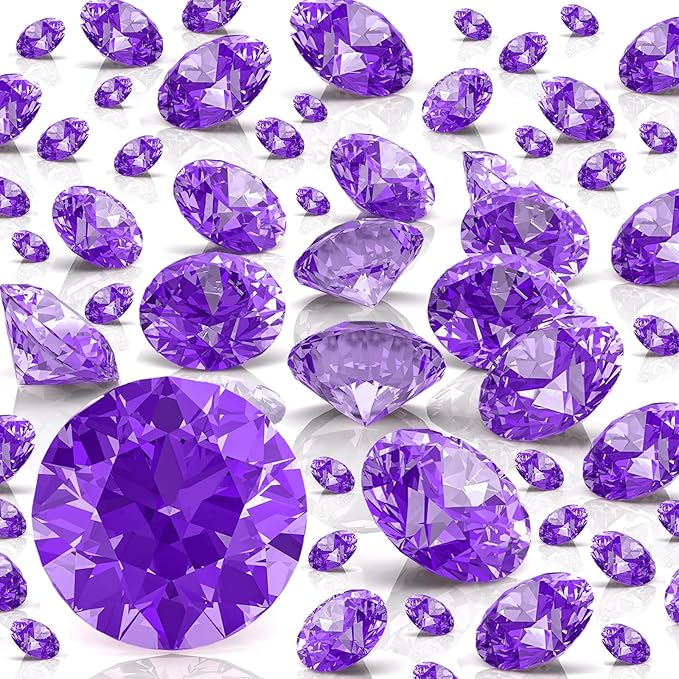 Hicarer 800 Pieces Diamond Decorations Acrylic Diamond Table Scatter Crystals by Hicarer
