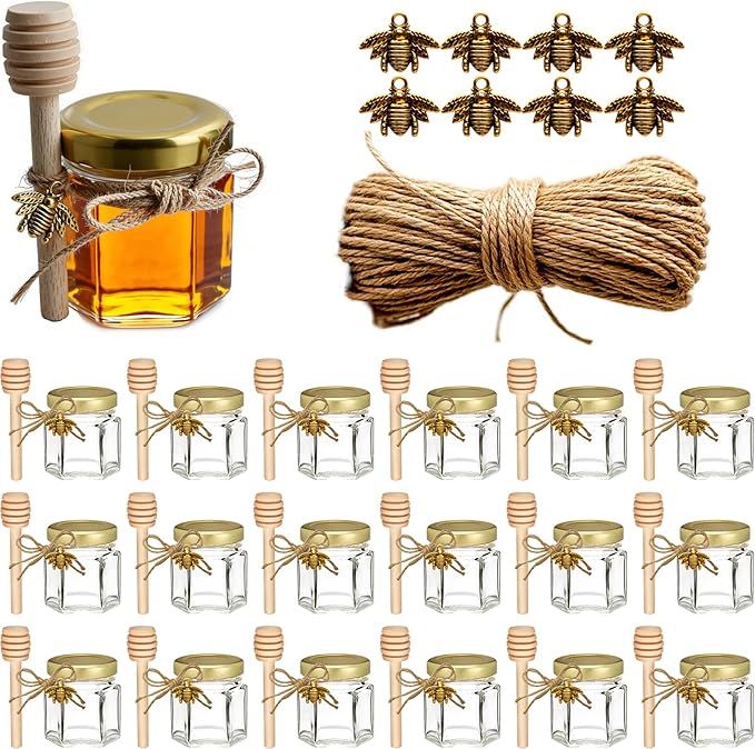Adabocute Honey Pot, Mini Honey Jars by Adabocute