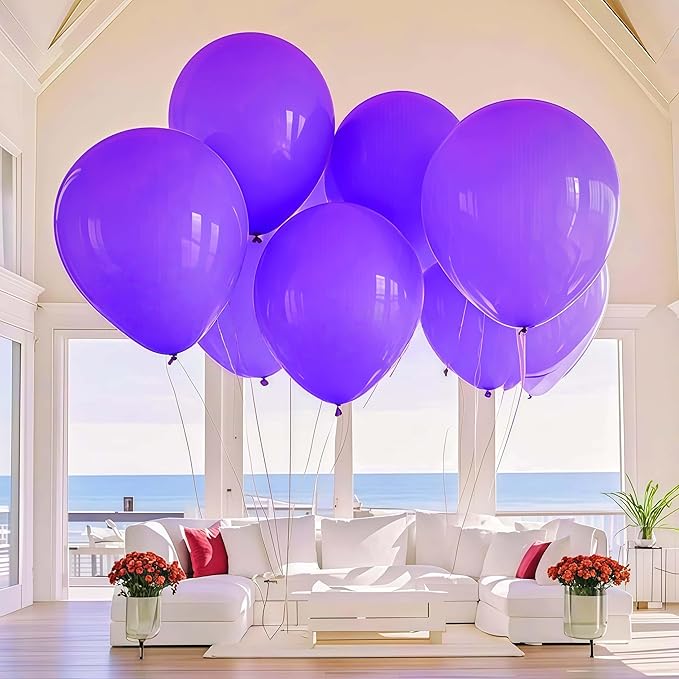 30 Pack Purple Balloons 36 inch Purple Latex Big Balloons - Image 7