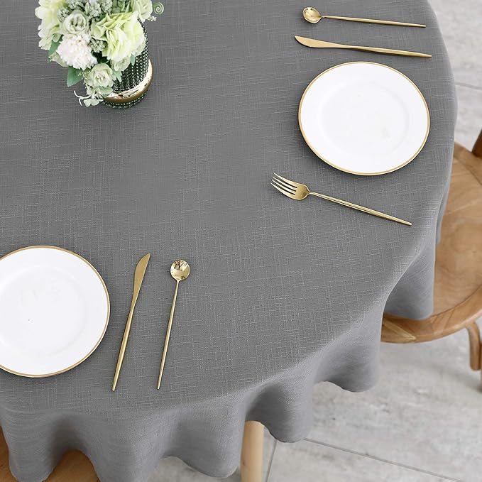 maxmill Lux Faux Linen Tablecloth - Image 3