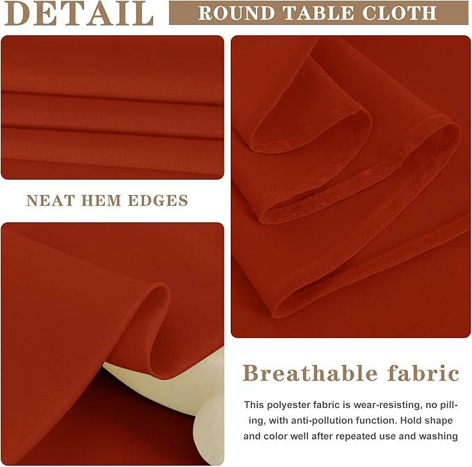 Fitable 6 Pack Square Fall Tablecloths - Image 6