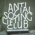 Anti Social Lifting Club Neon Sign by Xixkilly