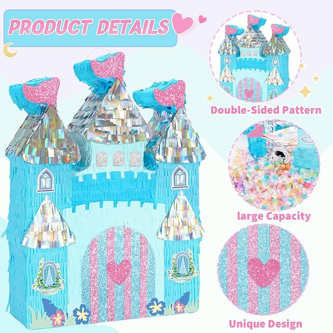 WERNNSAI Princess Castle Pinata - Image 4