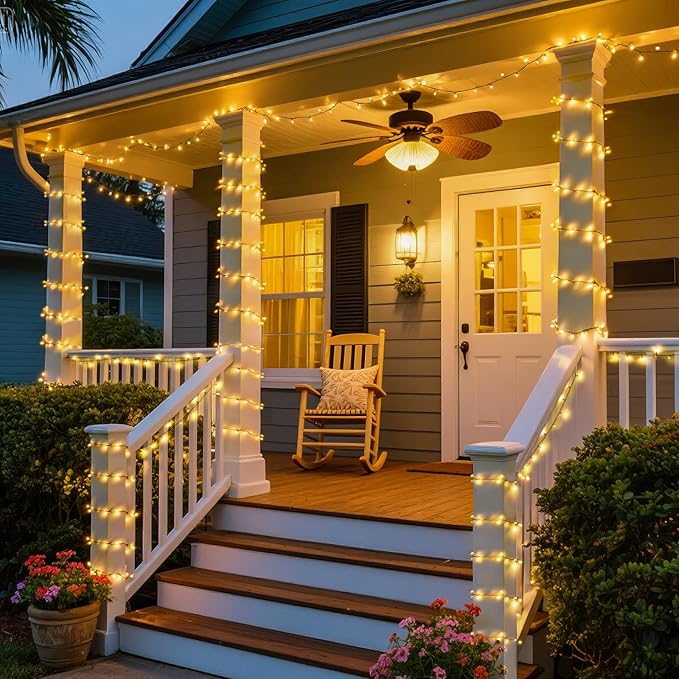 JMEXSUSS Solar String Lights Outdoor Waterproof, Total 66 FT 200 LED Solar - Image 2