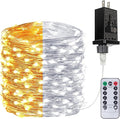 Warm White ⇋ Cool White 66Ft 200LED Fairy Lights Plug in by BHCLIGHT