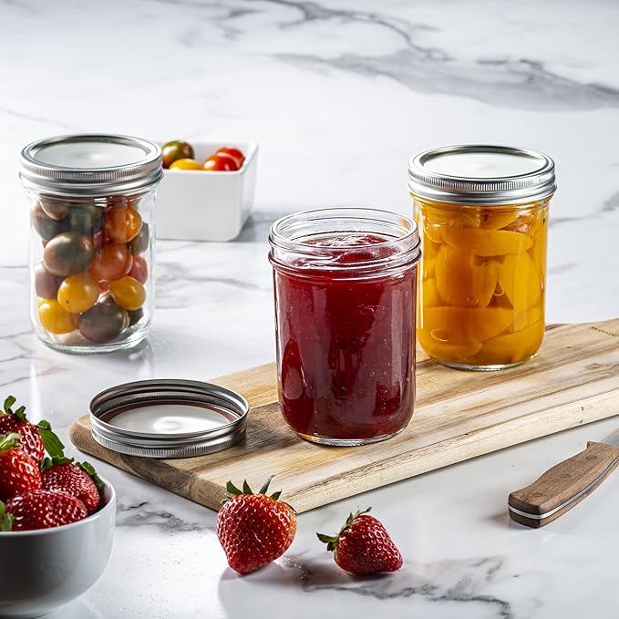 16 oz. Wide-Mouth Glass Mason Jars - Image 3