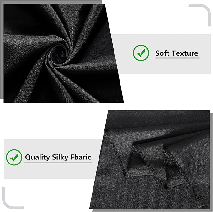 Black Backdrop Curtain for Party, Halloween Backdrop Rod Pocket Photo Drapes - Image 6
