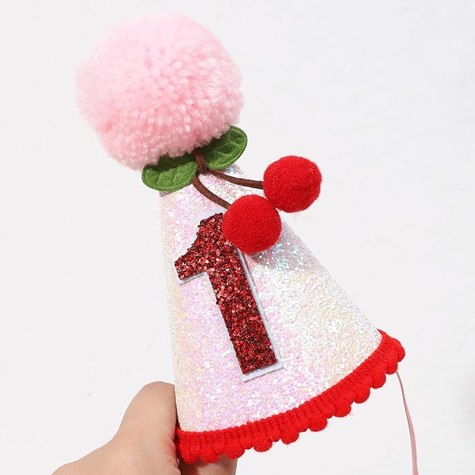 Cherry 1st Birthday Hat - Image 8