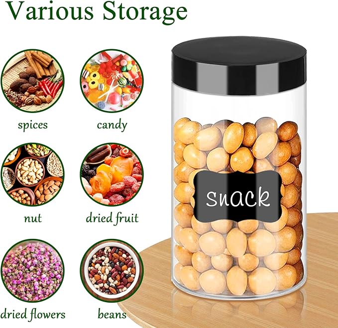 Plastic Jars with Lids 6OZ 42PCS Small Empty Slime Cosmetics Containers Clear - Image 5