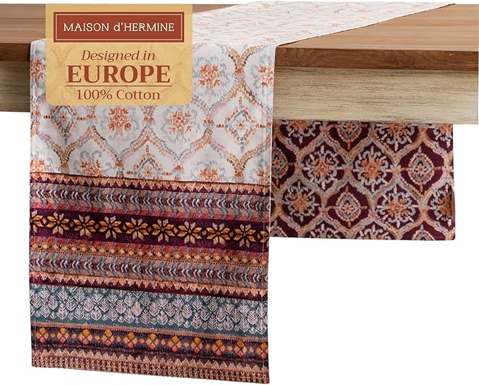 Maison d' Hermine Table Runner 100% Cotton Double Layer Table Runners 72 inches by MaisondHermine