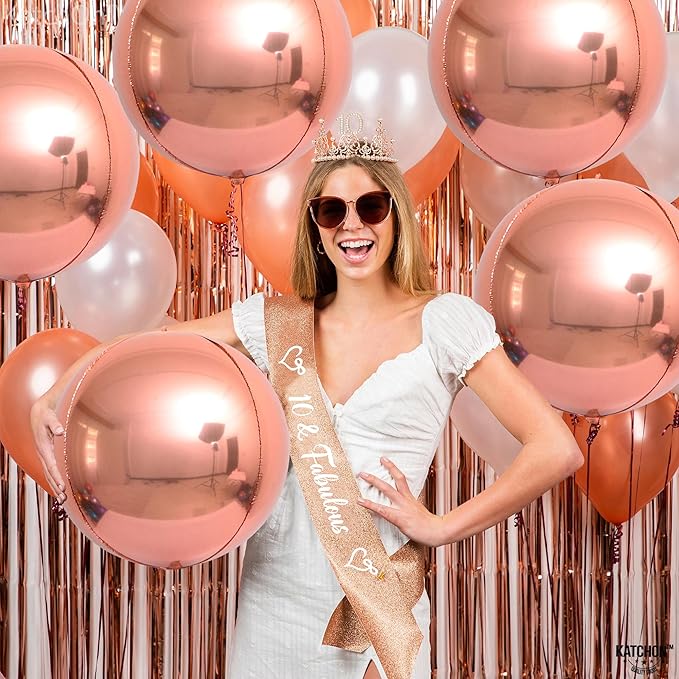 KatchOn, Giant Rose Gold Balloons - Image 5