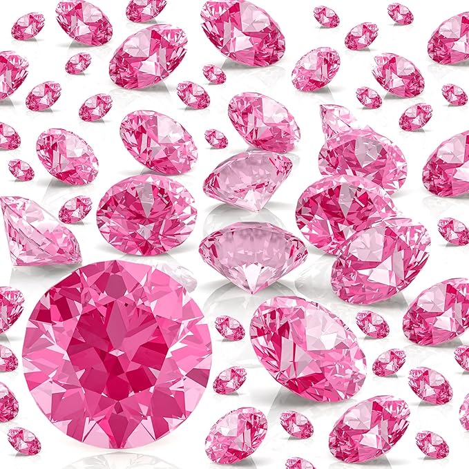 Hicarer 800 Pieces Diamond Decorations Acrylic Diamond Table Scatter Crystals by Hicarer