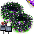 JMEXSUSS Purple and Green Halloween Lights, Total 66 FT 200 LED Solar Halloween by JMEXSUSS