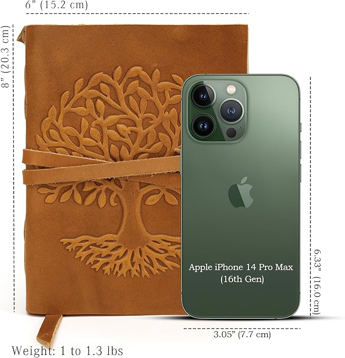 LUXEORIA Tree Of Life Leather Journal - Image 2