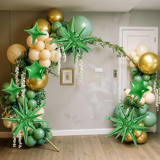 Green Star Balloon - Image 4