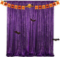 Purple Sequin Backdrop 10FTx10FT 1 Panel Sparkle Curtain Glitter Metal by TCBESTO