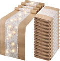 Xinnun 12 Pcs Burlap Table Runner by Xinnun