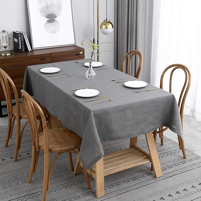 maxmill Lux Faux Linen Table Cloth by maxmill