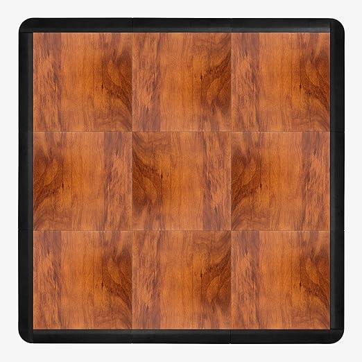IncStores 3/8 Inch Thick Practice Dance Floor Tiles | Printed Plastic Dance - Image 8