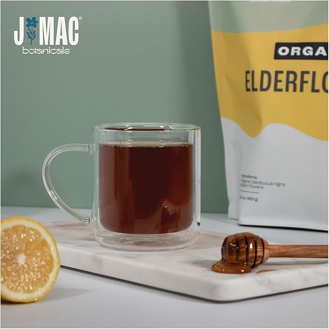 J MAC BOTANICALS Organic Elderflower, Herbal Tea - Image 3