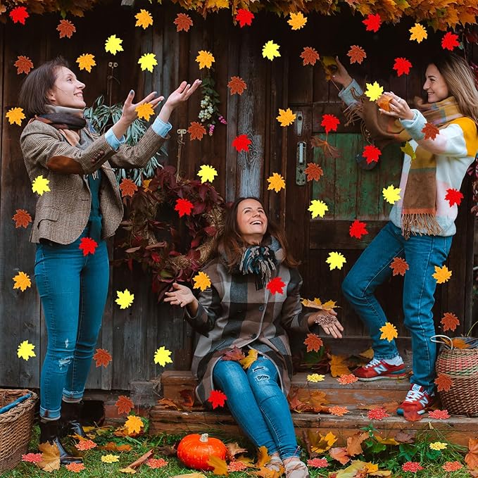 MARFOREVER Fall Felt Maple Leaf Confetti - Image 7