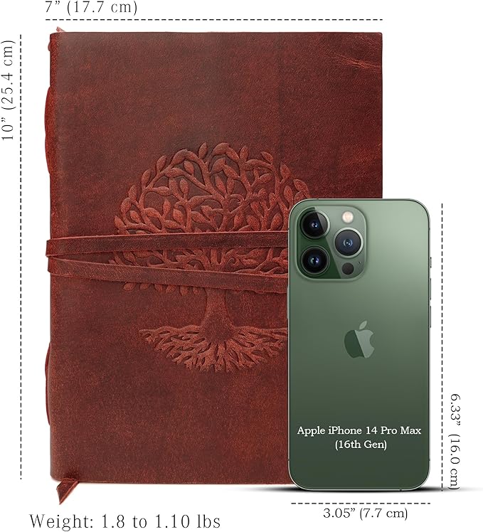 LUXEORIA Tree Of Life Leather Journal - Image 2