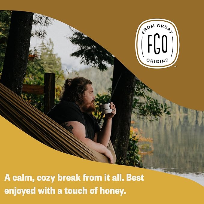 FGO Organic Chamomile Tea, 100 Eco-Conscious Tea Bags, Caffeine Free, - Image 6