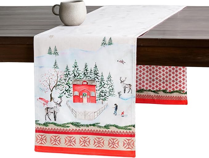 Maison d' Hermine Table Runner 100% Cotton Double Layer Table Runners 108 by MaisondHermine