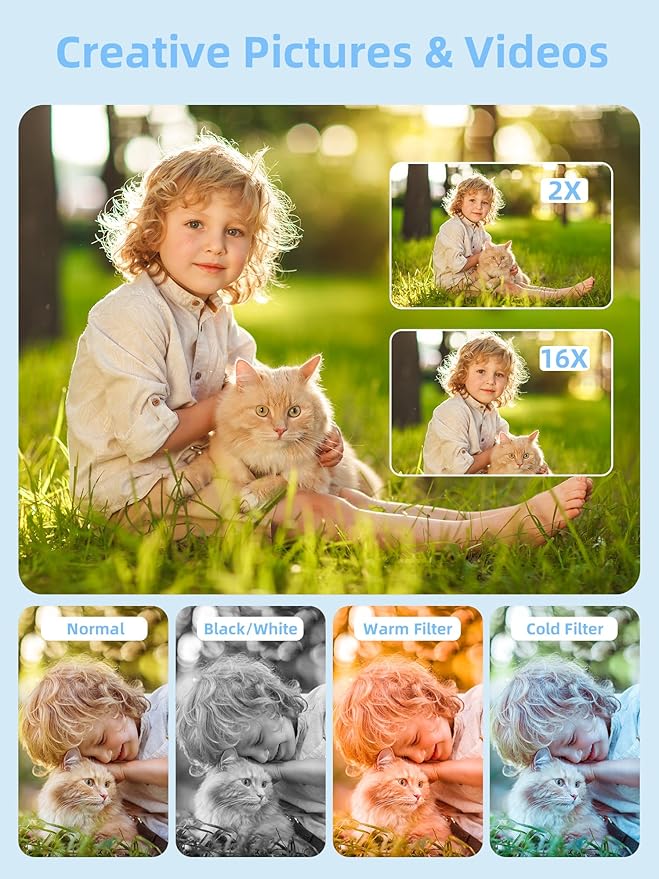 Digital Camera for Kids and Starters, FHD 1080P Point and Shoot Camera - Image 3