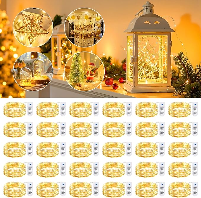 Minetom 30 Pack Fairy Lights Battery Operated String Lights, 8 Modes & Timer - Image 8