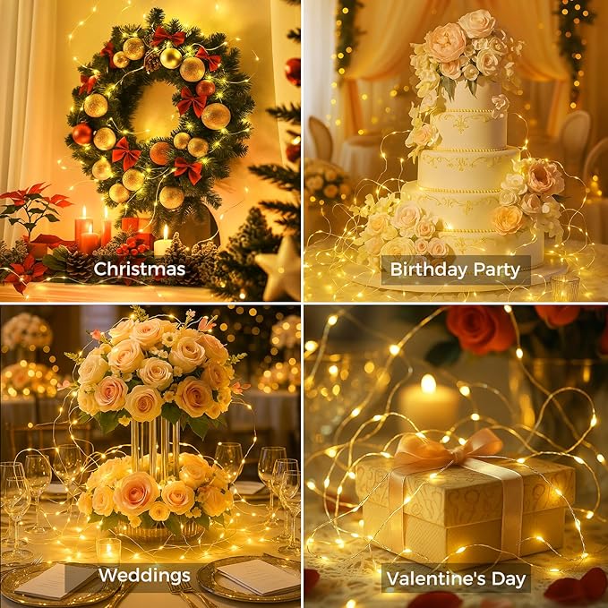 24 Pack Fairy Lights with Timer Battery Operated, 3 Modes 7ft Mini Waterproof - Image 5