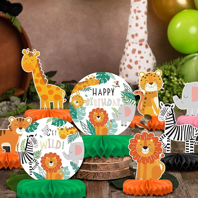 Safari Birthday Decorations Table Centerpiece - Image 3