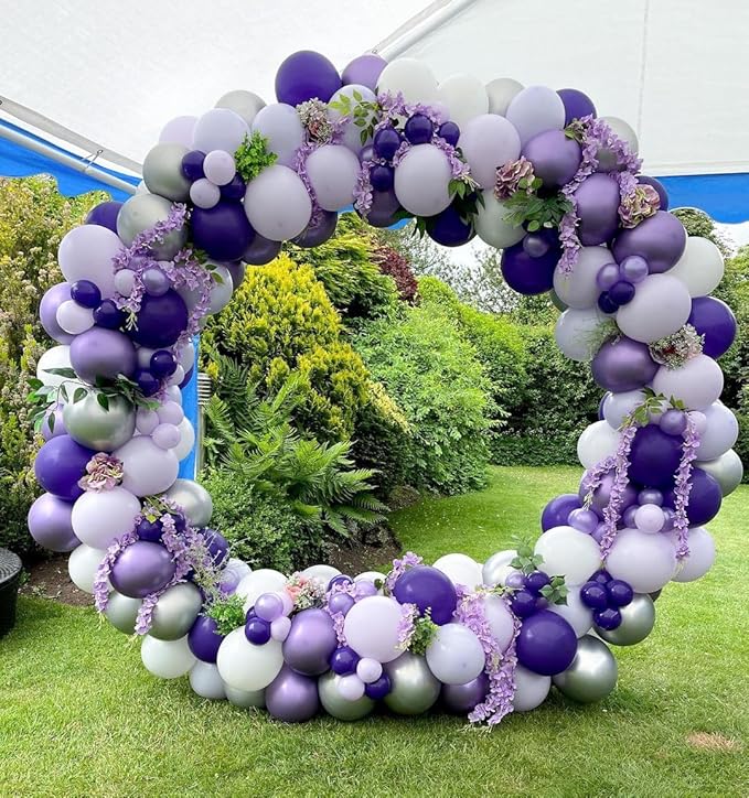 Bezente Pastel Purple Latex Party Balloons - Image 9