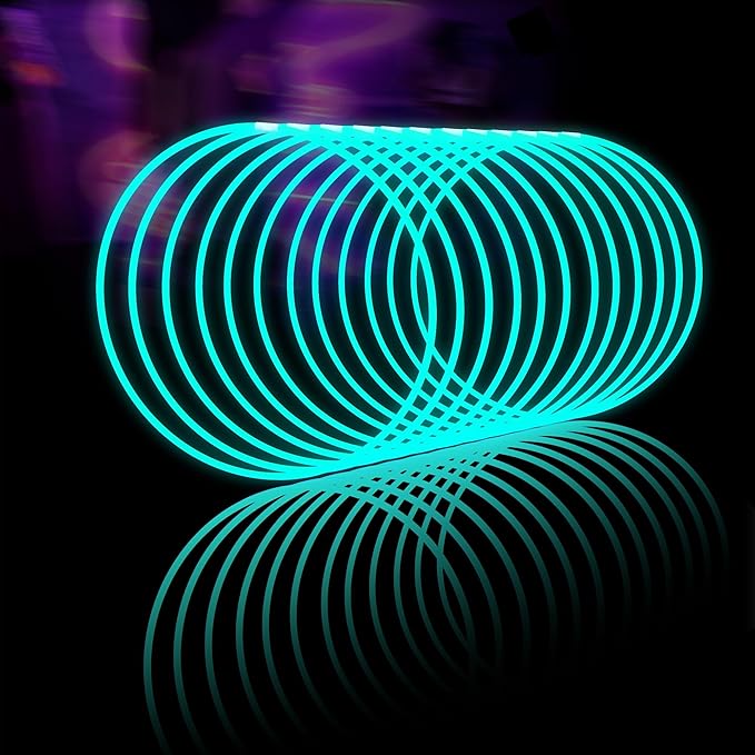 Glow Fever Glow Sticks Bulk 100ct 22'' Glow Necklaces by PartyDragonGlowFever