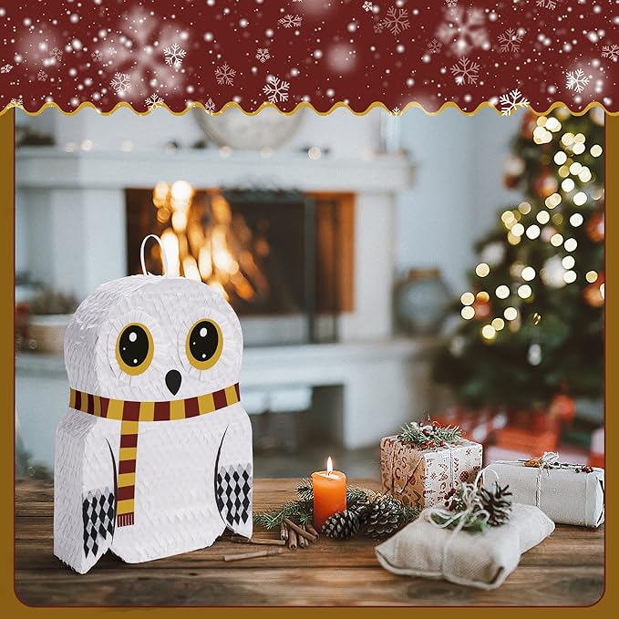 Small Owl Pinata Bundle with a Blindfold, Forest Animal Theme, Wizard Theme - Image 5